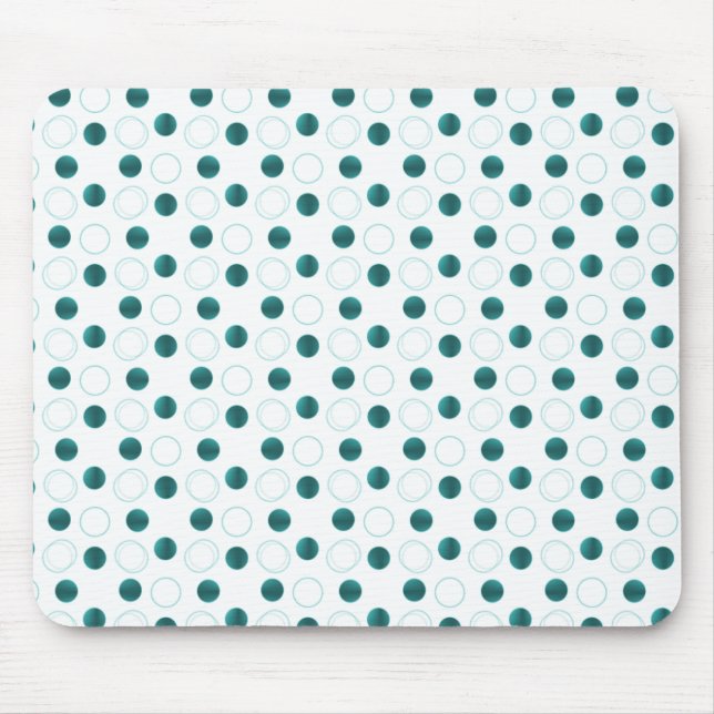 Uptown Bliss Mousepad, Teal Mouse Mat (Front)