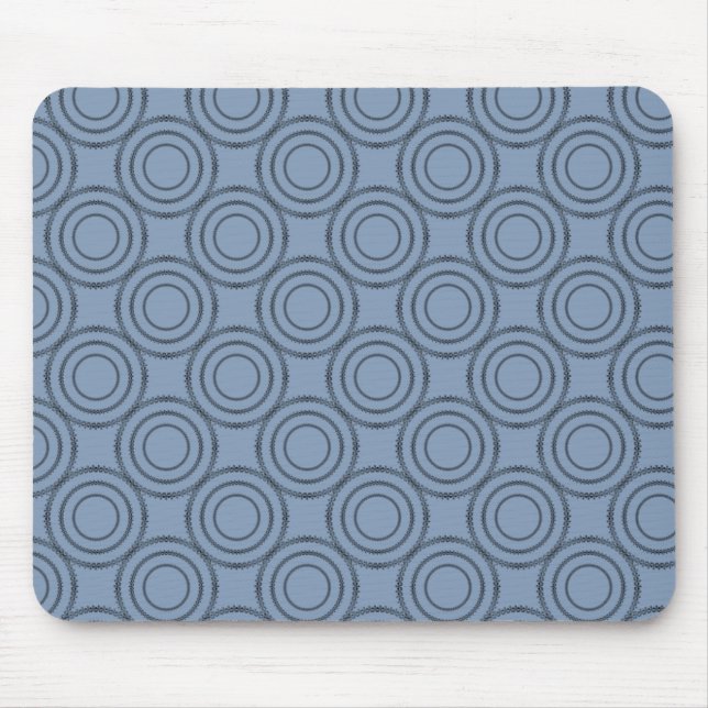 Uptown Class Mousepad, Serene Blue Mouse Mat (Front)