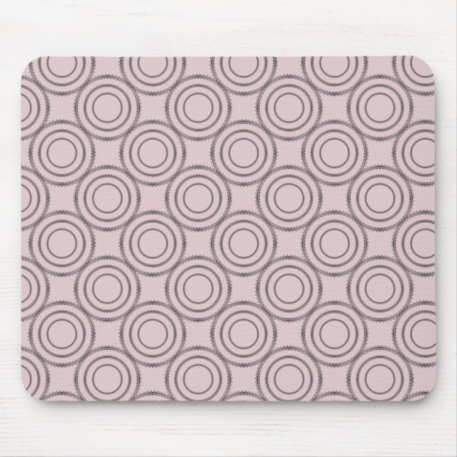 Uptown Class Mousepad, Soft Pink Mouse Mat (Front)
