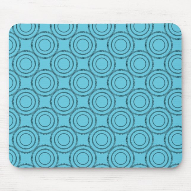 Uptown Class Mousepad, Turquoise Mouse Mat (Front)