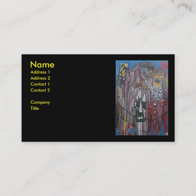 UPTOWN DREAD BUSINESS CARD (Front)