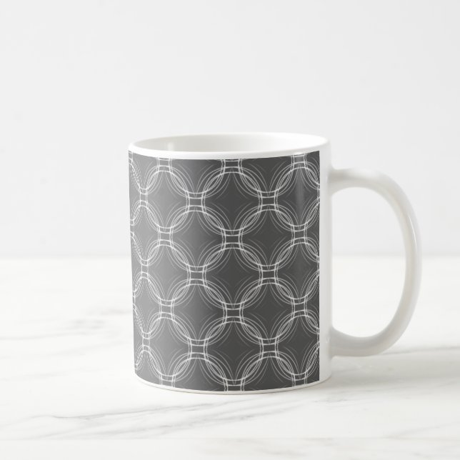 Uptown Elegance Mug, Grey Coffee Mug (Right)