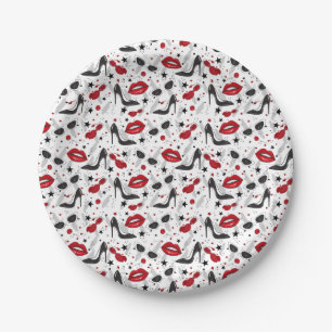 Uptown Girl Paper Plate