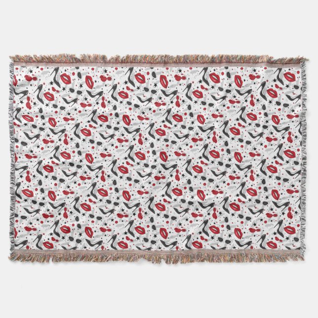 Uptown Girl Throw Blanket (Front)