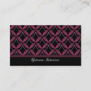 Uptown Glam Business Card, Plum Card