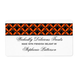 Uptown Glam Fancy Halloween Baking Labels