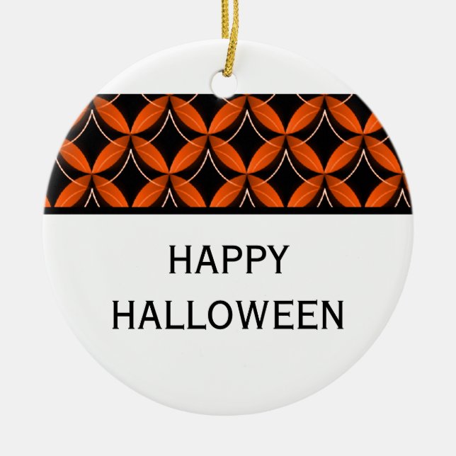 Uptown Glam Fancy Halloween Ornament (Front)