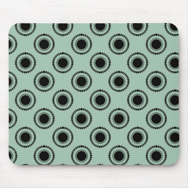 Uptown Hipster Mousepad, Sage Mouse Mat (Front)