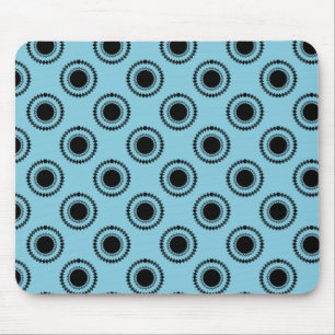 Uptown Hipster Mousepad, Turquoise Mouse Mat