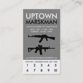 uptown marksman loyalty card