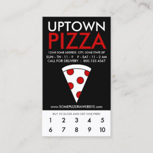 uptown pizza loyalty card