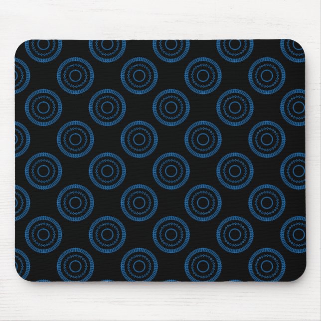 Uptown Posh Mousepad, Dark Blue Mouse Mat (Front)