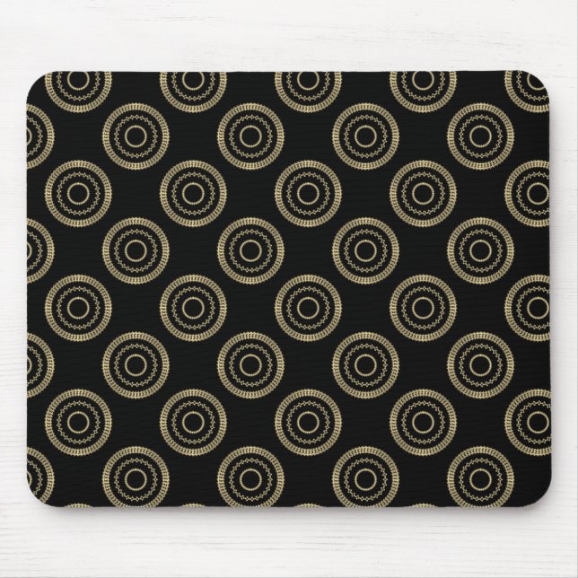 Uptown Posh Mousepad, Gold Mouse Mat (Front)