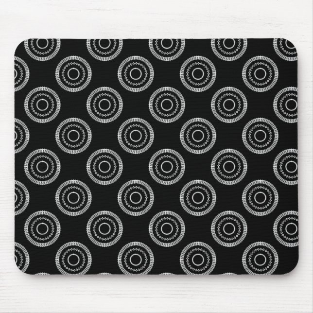 Uptown Posh Mousepad, Metallic Grey Mouse Mat (Front)