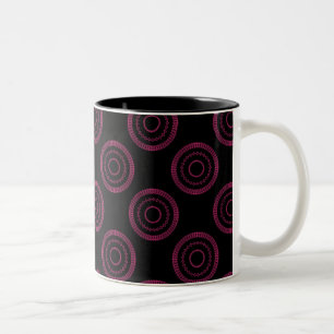 Uptown Posh Mug, Magenta Two-Tone Coffee Mug