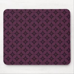 Uptown Retro Mousepad, Dark Purple Mouse Mat
