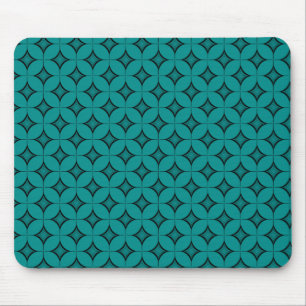 Uptown Retro Mousepad, Teal Mouse Mat