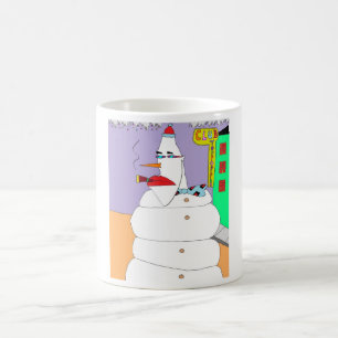Uptown Snowman Coffee Mug