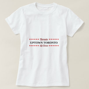 UPTOWN TORONTO - My Home (Pink & Red Hearts) T-Shirt