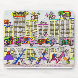 "Uptown Train" Mouse Mat