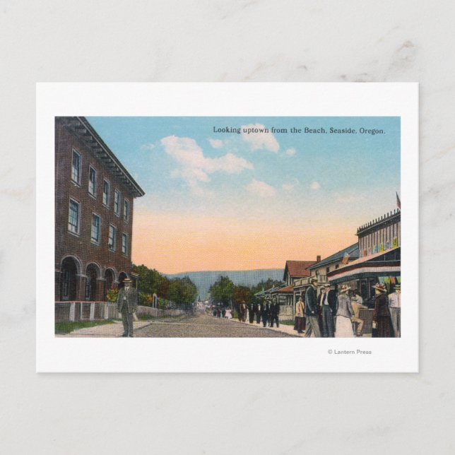 Uptown View from the BeachSeaside, OR Postcard (Front)