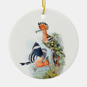 Upupa Epops Tree Ceramic Tree Decoration