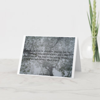 Upward Gaze. Card