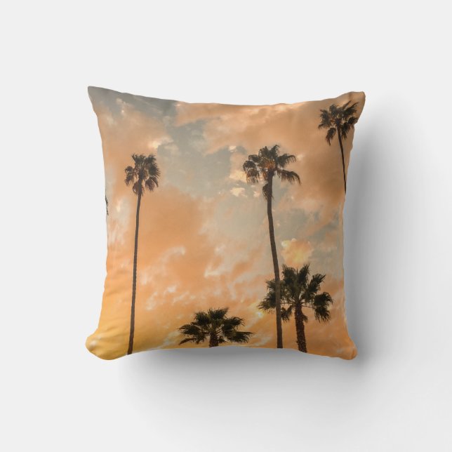 Upward View of Palms Cushion (Front)