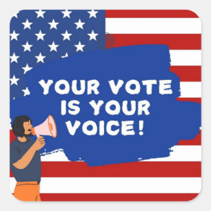 Ur vote  square sticker