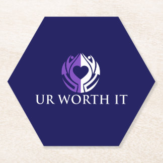 UR Worth It Paper Coaster