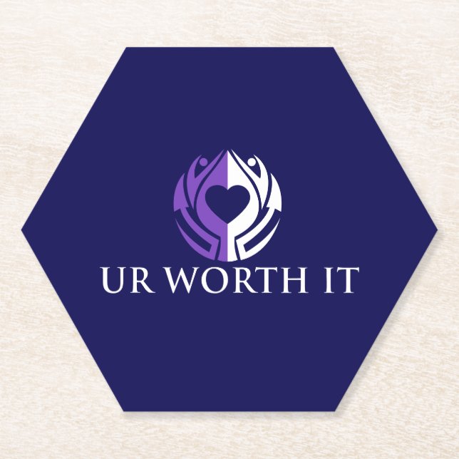 UR Worth It Paper Coaster (Front)