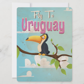 Uraguay Vintage Travel Poster Invitation