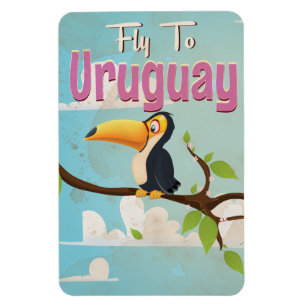Uraguay Vintage Travel Poster Magnet