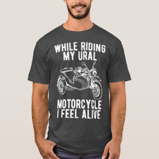 Ural motorcycle offroad motorcyclist (3) T-Shirt