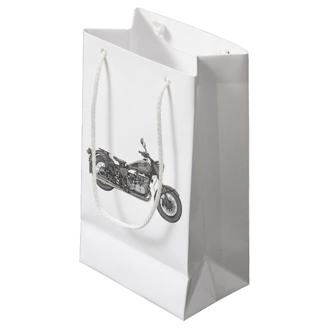 Ural Motorcycle Small Gift Bag (Front Angled)