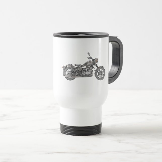 Ural Motorcycle Travel Mug (Front Right)