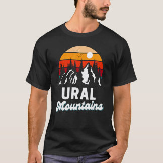 Ural Mountains Outdoor Hiking Nature Retro Souveni T-Shirt