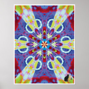 Uranian Kinetic Collage Kaleidoscope Poster