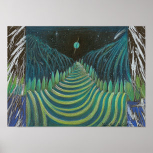 Uranian Road art poster by Jude Cowell