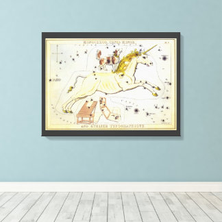Urania's Mirror, Vintage Astronomy Celestial Map Canvas Print