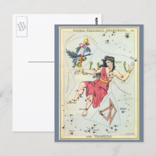 Urania's Mirror, Vintage Astronomy Celestial Map Postcard