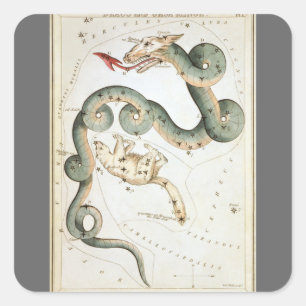 Urania's Mirror, Vintage Astronomy Celestial Map Square Sticker