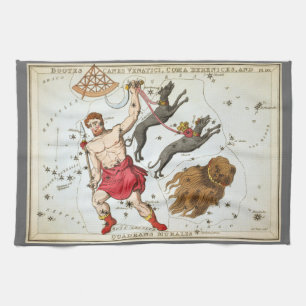 Urania's Mirror, Vintage Astronomy Celestial Map Tea Towel