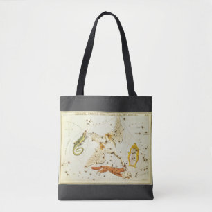 Urania's Mirror, Vintage Astronomy Celestial Map Tote Bag