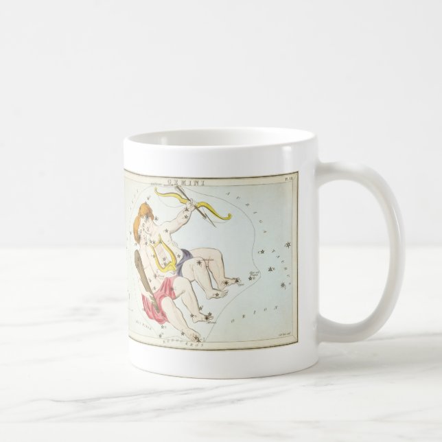 Urania's Mirror, Vintage Gemini Constellation Coffee Mug (Right)