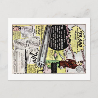 Uranium Detector Advert Postcard