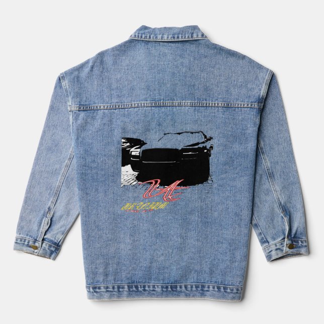 Uranium Roll royce calar Denim Jacket (Back)