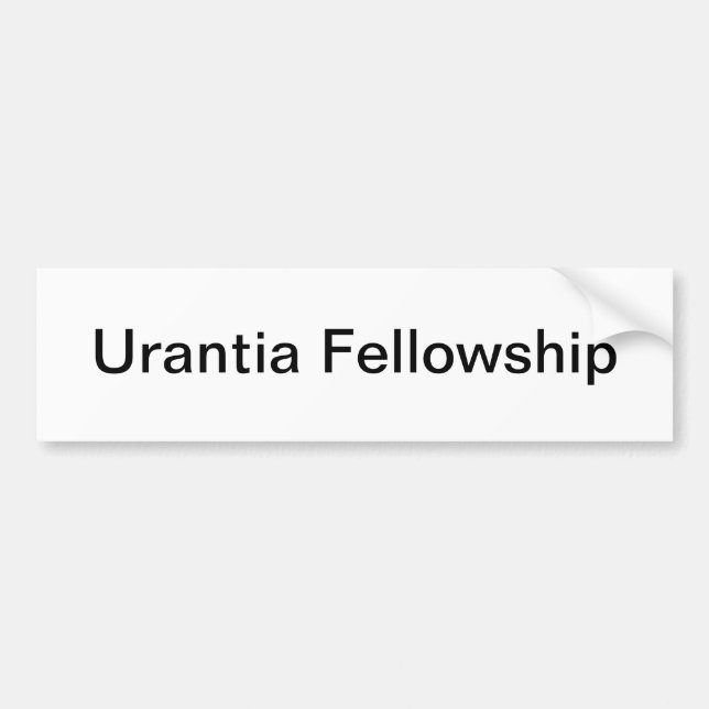Urantia Fellowship Bumper Sticker (Front)