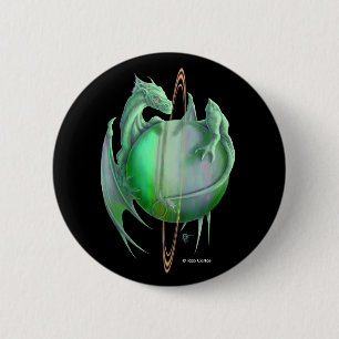 Uranus Dragon 6 Cm Round Badge