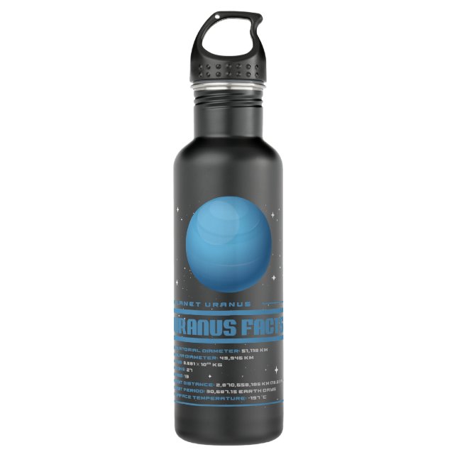 Uranus Facts 710 Ml Water Bottle (Front)